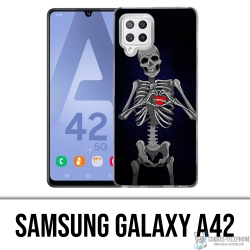 Coque Samsung Galaxy A42 - Coeur Squelette
