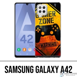 Samsung Galaxy A42 Case - Gamer Zone Warnung