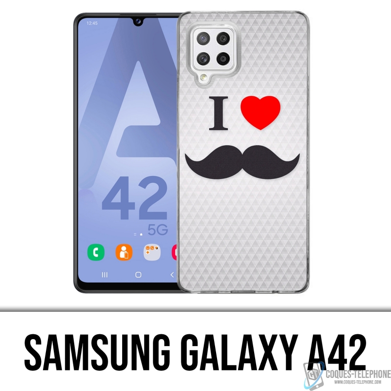 Samsung Galaxy A42 case - I Love Mustache