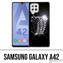 Funda Samsung Galaxy A42 - Logotipo de Attack On Titan