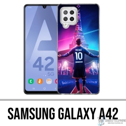 Cover Samsung Galaxy A42 - Messi PSG Parigi Torre Eiffel