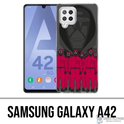 Samsung Galaxy A42 case - Squid Game Cartoon Agent