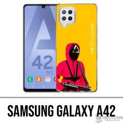 Samsung Galaxy A42 case - Squid Game Soldier Cartoon