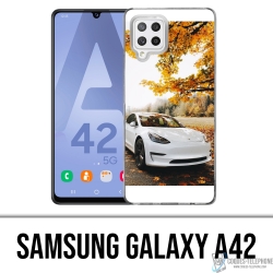 Coque Samsung Galaxy A42 - Tesla Automne