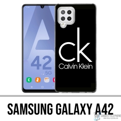 Samsung Galaxy A42 Case - Calvin Klein Logo Schwarz