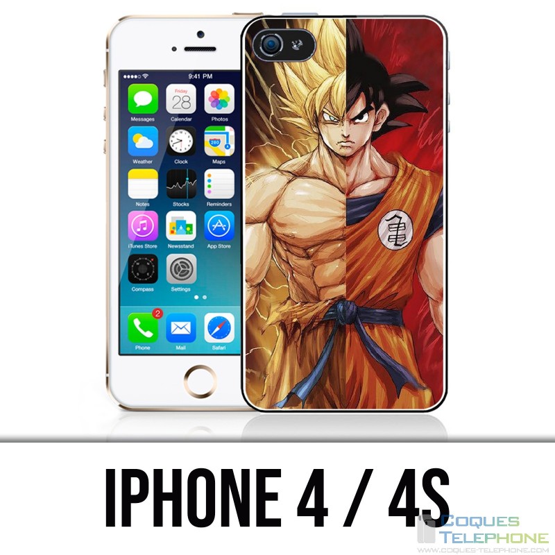 Coque iPhone 4 / 4S - Dragon Ball Goku Super Saiyan