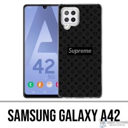 Samsung Galaxy A42 Case - Supreme Vuitton Schwarz