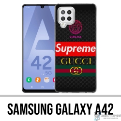 Coque Samsung Galaxy A42 - Versace Supreme Gucci