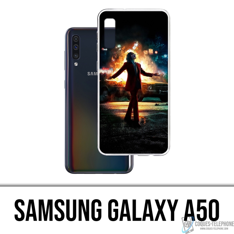 Coque Samsung Galaxy A50 - Joker Batman On Fire