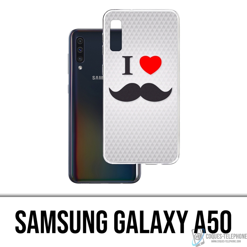 Samsung Galaxy A50 case - I Love Mustache