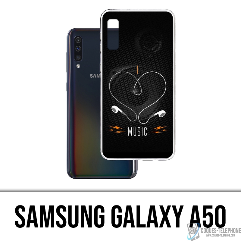 Samsung Galaxy A50 Case - Ich liebe Musik