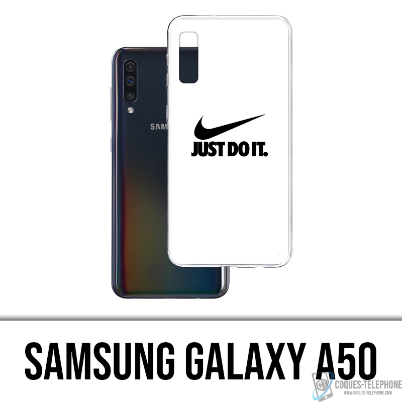 Custodia per Samsung Galaxy A50 - Nike Just Do It Bianca