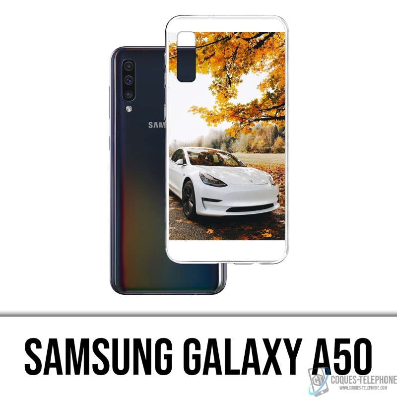 Coque Samsung Galaxy A50 - Tesla Automne