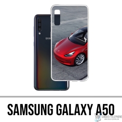 Carcasa para Samsung Galaxy A50 - Tesla Model 3 Roja
