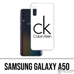 Samsung Galaxy A50 Case - Calvin Klein Logo Weiß