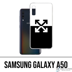 Custodia per Samsung Galaxy A50 - Logo bianco sporco