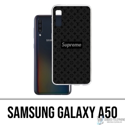 Coque Samsung Galaxy A50 - Supreme Vuitton Black