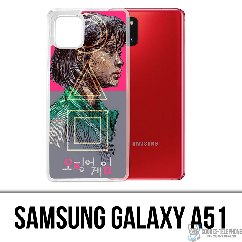 Samsung Galaxy A51 Case - Squid Game Girl Fanart