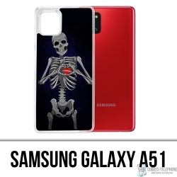 Coque Samsung Galaxy A51 - Coeur Squelette