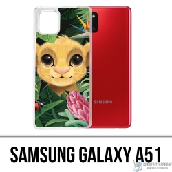 Funda Samsung Galaxy A51 - Hojas de bebé de Simba de Disney