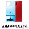 Samsung Galaxy A51 Case - Wassertropfen