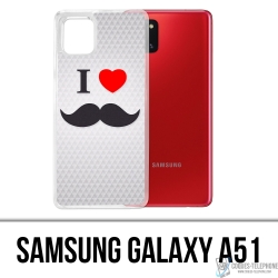 Coque Samsung Galaxy A51 - I Love Moustache