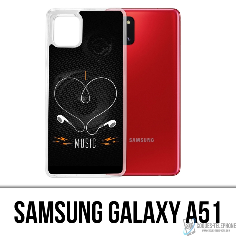 Samsung Galaxy A51 case - I Love Music