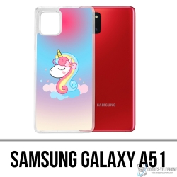 Custodia per Samsung Galaxy A51 - Unicorno nuvola