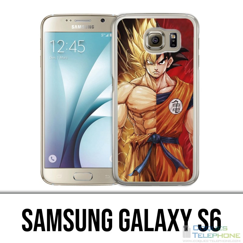Coque Samsung Galaxy S6 - Dragon Ball Goku Super Saiyan