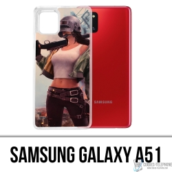 Funda Samsung Galaxy A51 - Chica PUBG