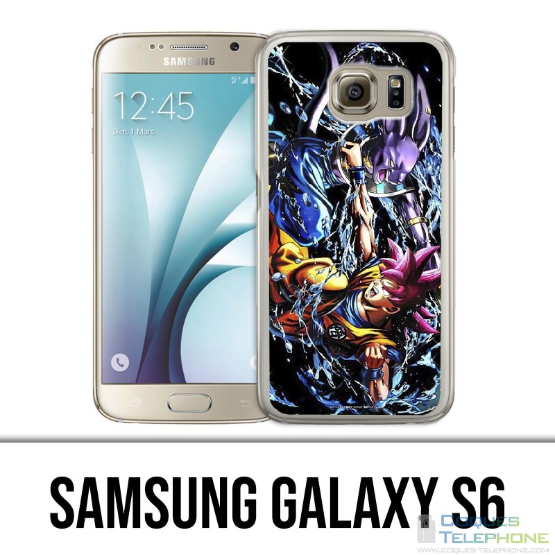 Samsung Galaxy S6 Hülle - Dragon Ball Goku gegen Beerus