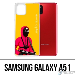 Cover Samsung Galaxy A51 - Squid Game Soldier Cartoon