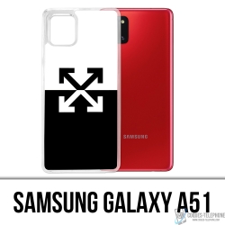 Custodia per Samsung Galaxy A51 - Logo bianco sporco