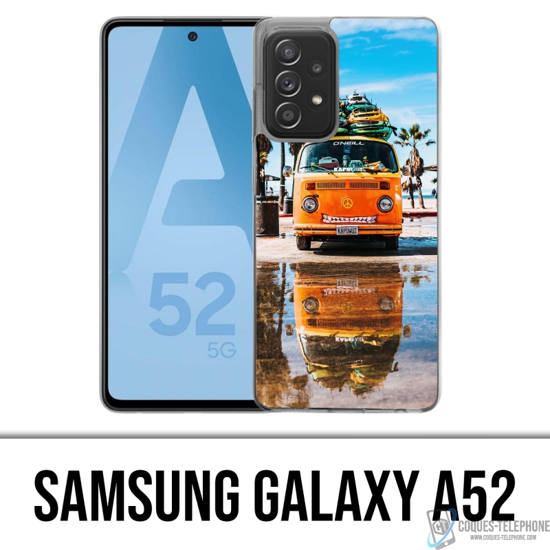 Coque Samsung Galaxy A52 - Combi VW Plage Surf