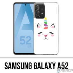 Cover Samsung Galaxy A52 - Gato Unicornio
