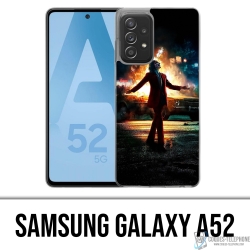 Custodia per Samsung Galaxy A52 - Joker Batman in fiamme