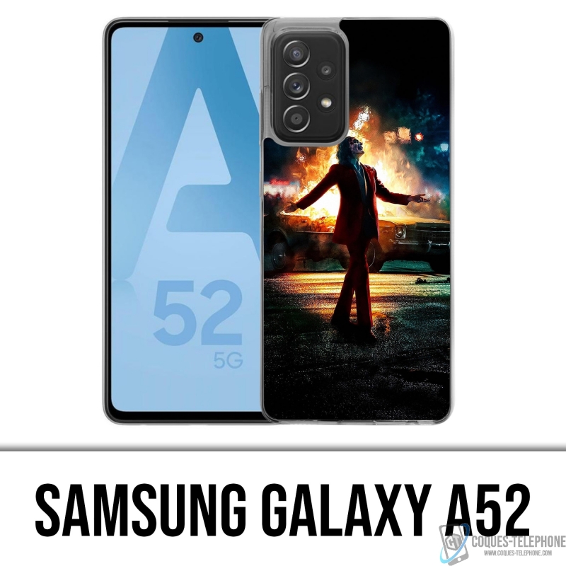 Funda Samsung Galaxy A52 - Joker Batman en llamas