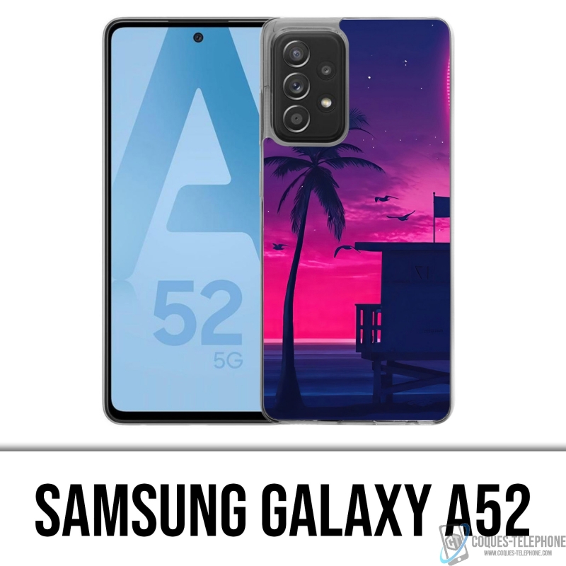 Coque Samsung Galaxy A52 - Miami Beach Violet