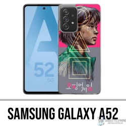 Funda para Samsung Galaxy A52 - Squid Game Girl Fanart