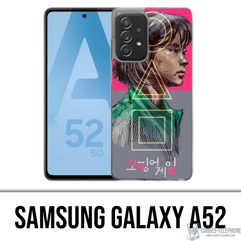 Samsung Galaxy A52 Case - Tintenfisch Game Girl Fanart