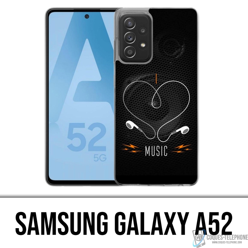 Samsung Galaxy A52 case - I Love Music