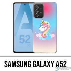 Custodia per Samsung Galaxy A52 - Unicorno nuvola