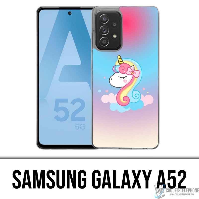 Coque Samsung Galaxy A52 - Licorne Nuage