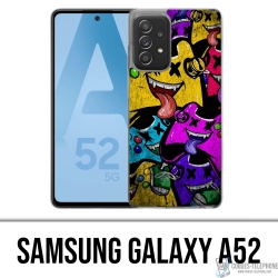 Coque Samsung Galaxy A52 - Manettes Jeux Video Monstres
