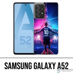 Cover Samsung Galaxy A52 - Messi PSG Parigi Torre Eiffel