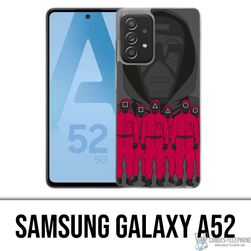 Coque Samsung Galaxy A52 - Squid Game Cartoon Agent