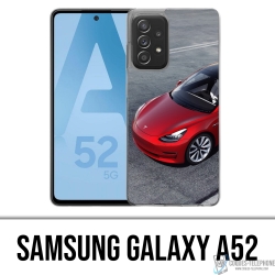 Samsung Galaxy A52 Case - Tesla Model 3 Rot