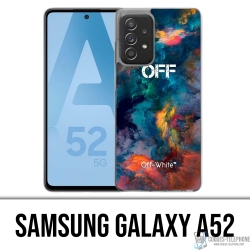 Custodia per Samsung Galaxy A52 - Nuvola di colore bianco sporco