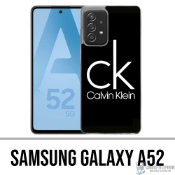 Custodia Samsung Galaxy A52 - Logo Calvin Klein Nera