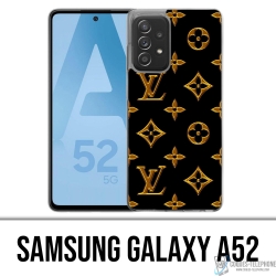 Coque Samsung Galaxy A52 - Louis Vuitton Gold